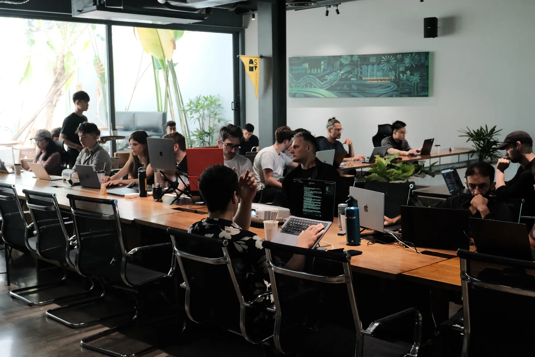 A full room of builders at the first Frontier Club AI Meetup in Da Nang