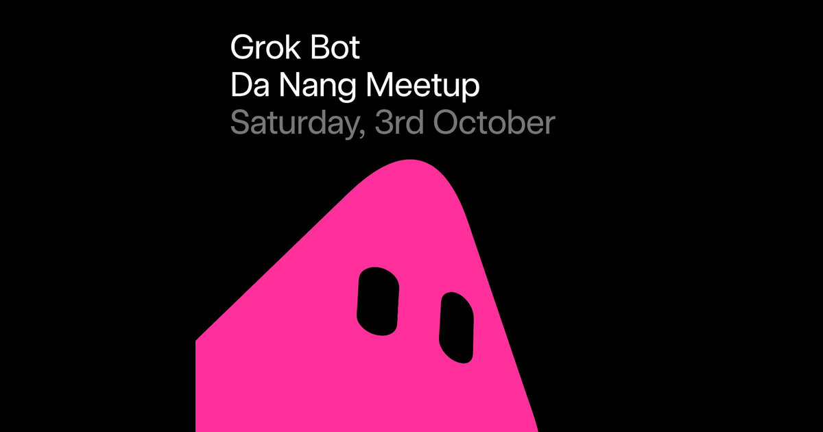 Facebook share card — Grok Bot Da Nang Meetup